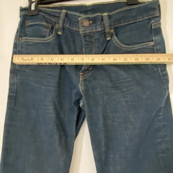 Levi's Mens Black 511 Dark Wash Casual Denim Straight Leg Jeans Size 27x27 (7) - Picture 8 of 13